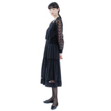Flower Lace Jeogore T-shirt Black