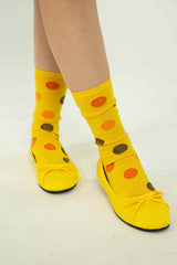 Egyptian Cotton Polka Dot Crew Socks