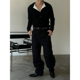 [S/S] Deep muscle henry neck knit sleeves(3color)