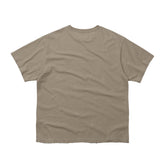 Sound wave artwork damage washing T-shirt (Beige)_1