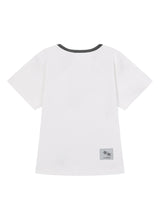 RORA SMALL LOGO U-NECK HALF T (10COLOR)