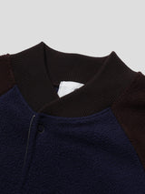 Raglan fleece zip-up 2color
