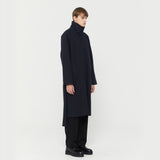 Studio Single Trench Coat Navy
