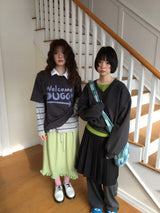 【即日発送】YWD ウェルカムTシャツ_チャコール (1color)