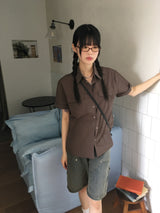 [MADE] Datone overfit nylon short sleeve shirt