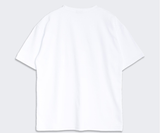 オーバーフィットクルーネックユニバーシティカーモ半袖Tシャツ ホワイトカーキ