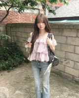 Frill cancan blouse