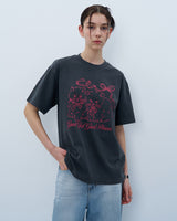 リボンキャッツTシャツ　チャコール