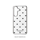 [MADE]black love dot Standard Glass phonecase
