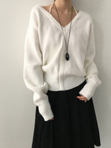 Halter V knit