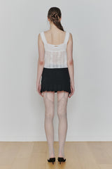 PURITY LACE TOP white
