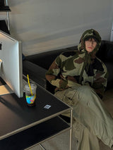 ASCLO Heavy Camo Knit Hood Zip Up