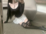 Furreni Lace Strap Top (Black)
