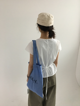 pleated button blouse (2color)