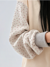 flower waffle long sleeve (cream)
