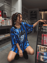 チェイスフットボールカラー半袖Tシャツ