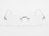 No.0834 geekchic silver glasses