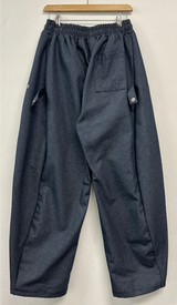 SNAP DENIM BALLOON LONG PANTS 💙🖤2COLOR