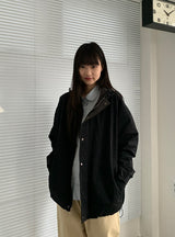 [unisex] Caranne Color Matching Hood Bomber Jacket