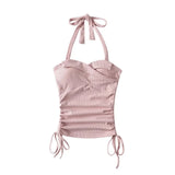 Lovely Halter Shirring Top 232292349