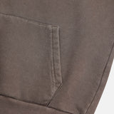 Fleece Henley Neck Pigment Hoodie