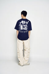 25SS ADLV エイリアン半袖Tシャツ ダークネイビー