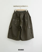 Punch Eyelet Bermuda Pants