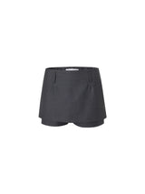 モアスカートパンツ (グレー)