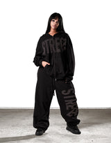 NO STRESS HOTFIX SET SWEATPANTS BLACK