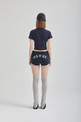 ブークレクロップドTシャツ