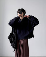 Sike Damage Crop Hoodie