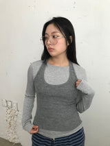 Halter Neck Tank Top (4color)