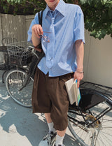 26SS★ [PLAN MADE/MADE] Infold ST Tie Short Sleeve Shirt
