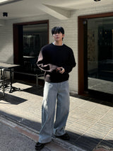 Lead button heavy knitwear