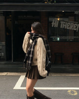 [ORIGINAL] Sand Color Heavy Knit Cardigan