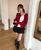 Socky Round Knit Cardigan