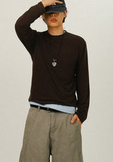 DA Tencel Layered Long Sleeve T