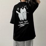 Surprised cat loose fit short sleeve