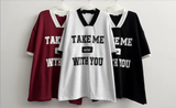 Take color matching line short sleeve