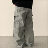 Lead Knee Pin Tuck Hem String Wide Pants