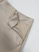 Gomez Satin Mermaid Long Skirt