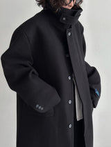 Pleddy French Chin Strap Wool Coat (2color)