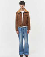 Bluesf searing suede short jacket