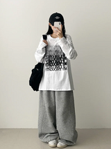 NT グラディエントノイズプリンティド長袖Tシャツ