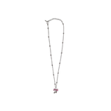 トゥインクルリボンチェーンネックレス(2 COLORS)