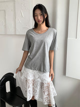 エアーUネックルーズTシャツ (5C)