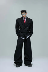 Waffle Textured Pearl Trousers
