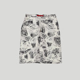 DRAWING ZIPPER SKIRT