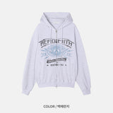 Light Waffle Hood Zip-Up (No.852)