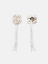 Fluffy Clover Beanie-Cream